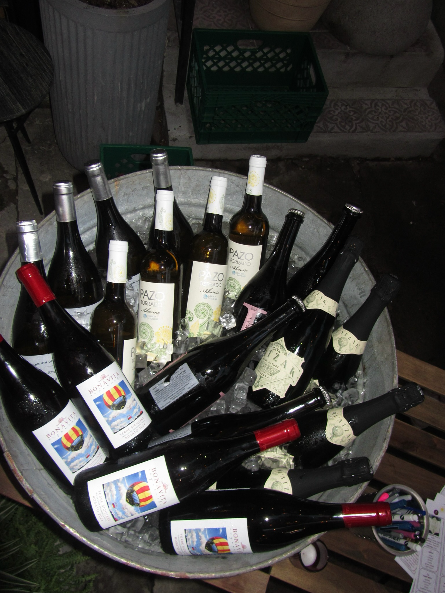 Guests at a Sips wine tasting